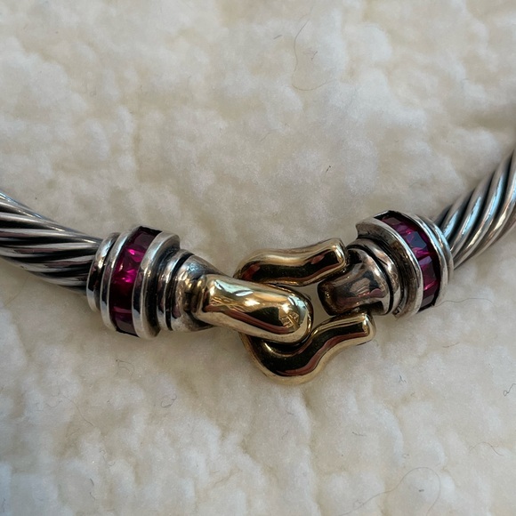 Jeffrey Levin Sterling Silver & 18k Gold Necklace - Picture 2 of 5